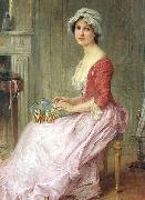 Charles-Amable Lenoir Seamstress oil painting artist